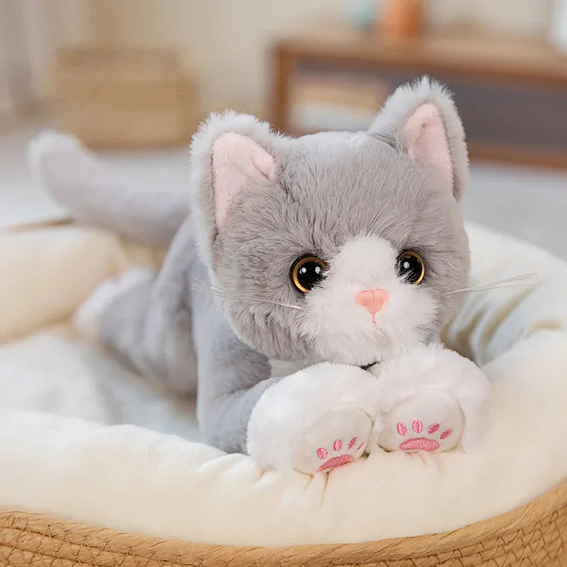Realistic Cat Doll Plush Stuffed Toy