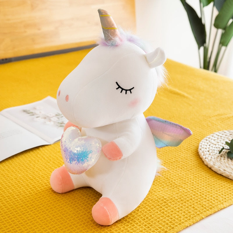 Unicorn Stuffed Animal Toy Plush Hugging Pillow