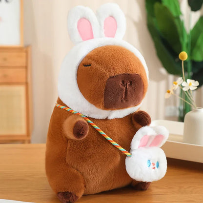 Capybara Squishmallow Dinosaur Plush