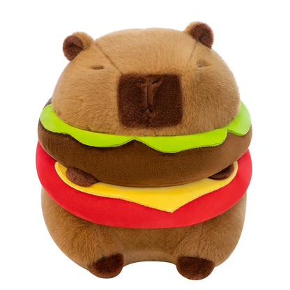 Capybara Hamburger Plush Stuffed Toy