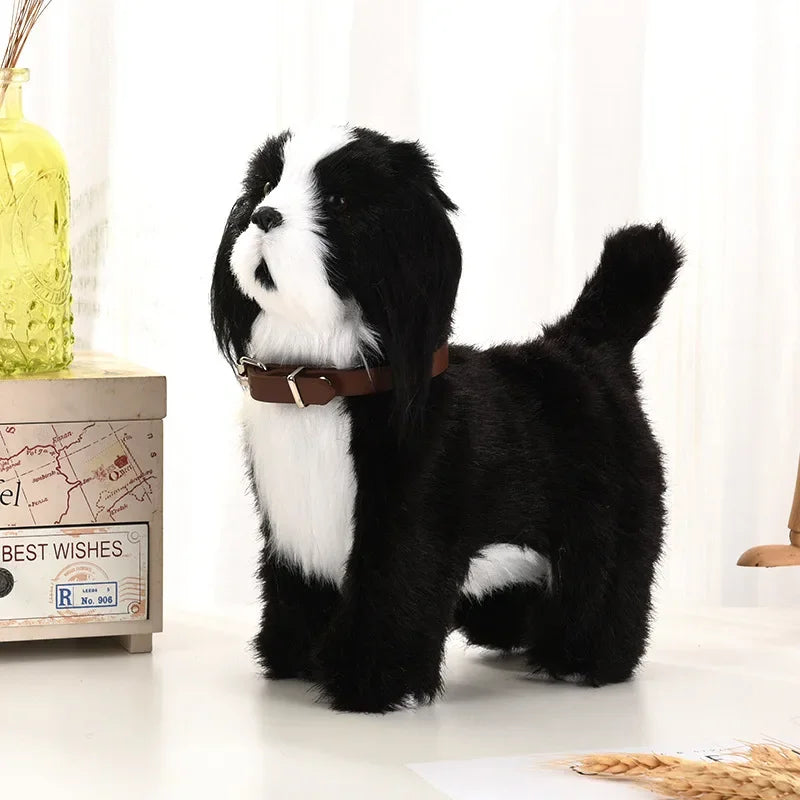 Interactive Robot Puppy – Voice-Controlled Walking Plush Dog Toy