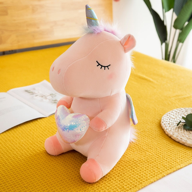 Unicorn Stuffed Animal Toy Plush Hugging Pillow