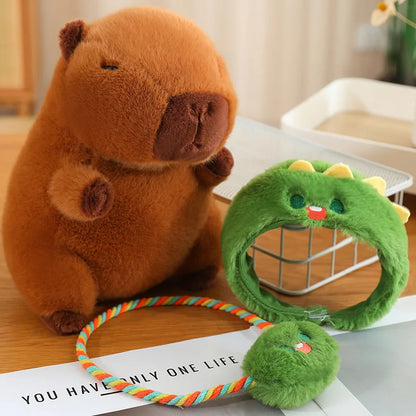 Capybara Squishmallow Dinosaur Plush