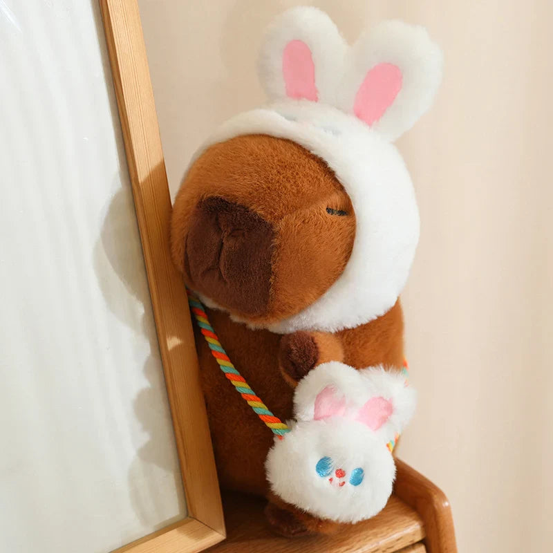 Capybara Squishmallow Dinosaur Plush