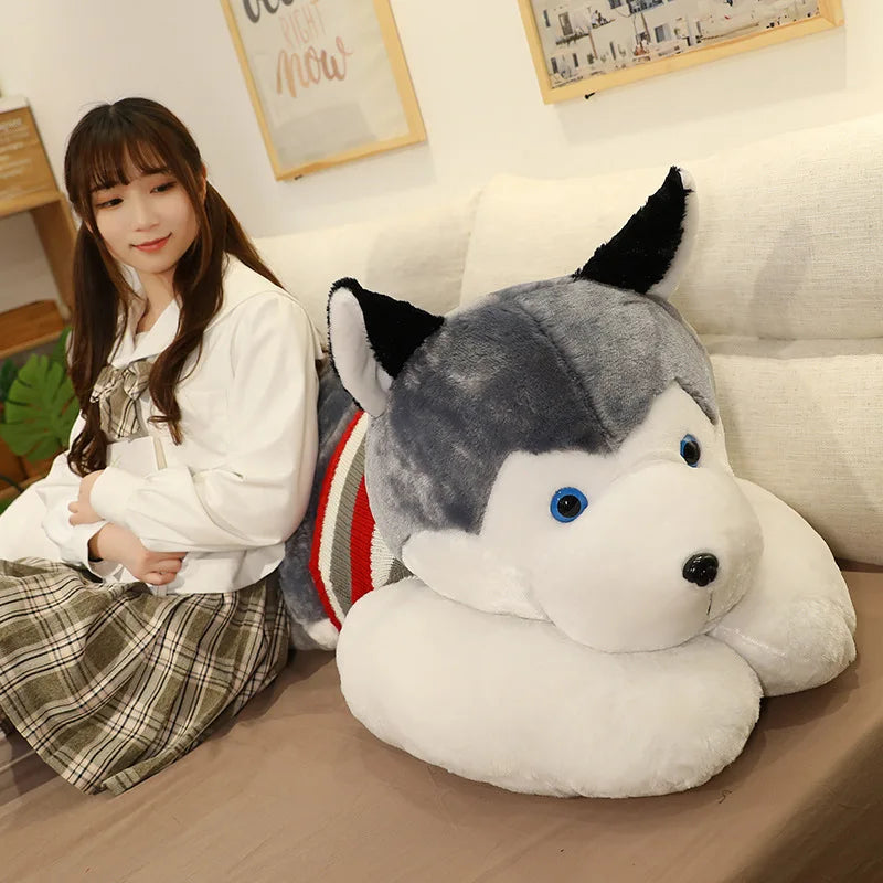 Large Husky Plush Stuffed Toy