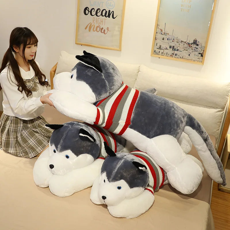 Large Husky Plush Stuffed Toy