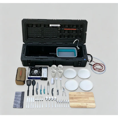 🏕️ Portable Camping Kitchen, Ideal for Hiking, Tent & 4WD Storage Use