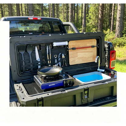 🏕️ Portable Camping Kitchen, Ideal for Hiking, Tent & 4WD Storage Use