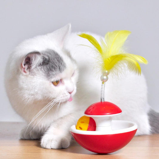 Cat Feather Stick Bell Interactive Toy
