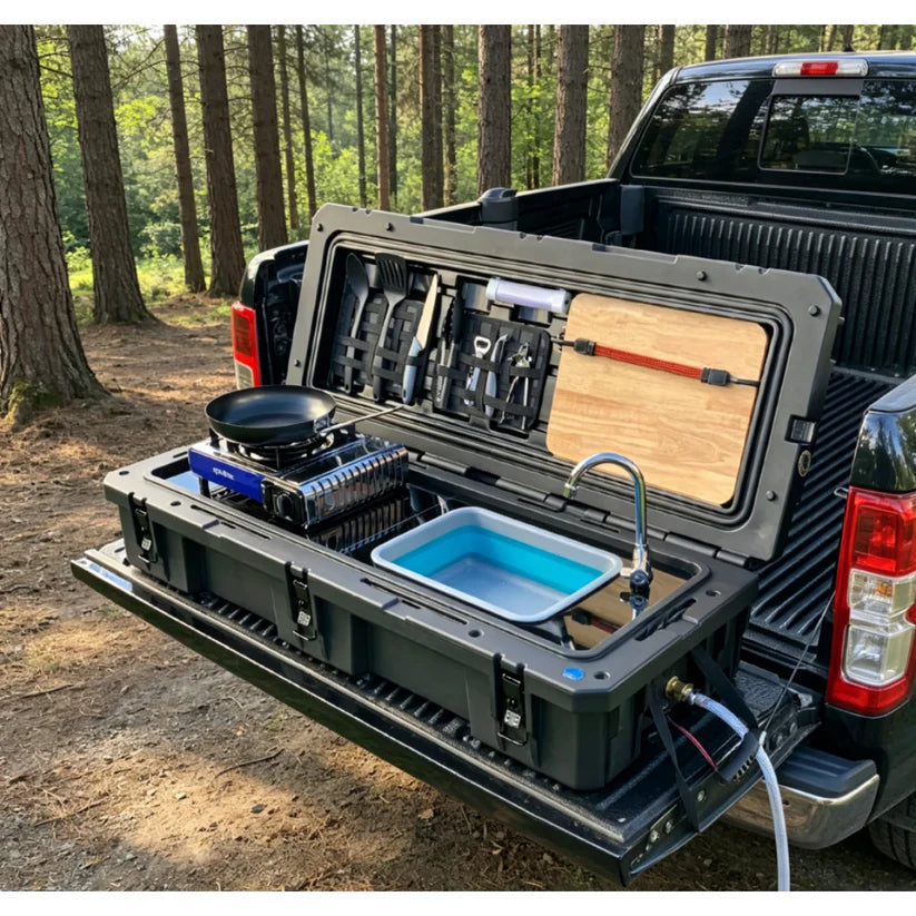🏕️ Portable Camping Kitchen, Ideal for Hiking, Tent & 4WD Storage Use