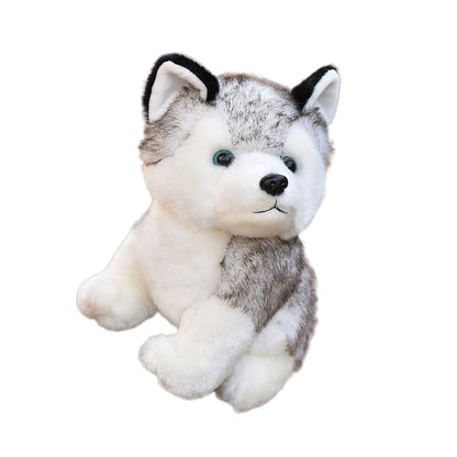 Realistic Husky Dog Plush Stuffed Toy