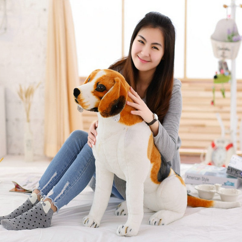 Realistic Beagle Dog Plush Stuffed Toy