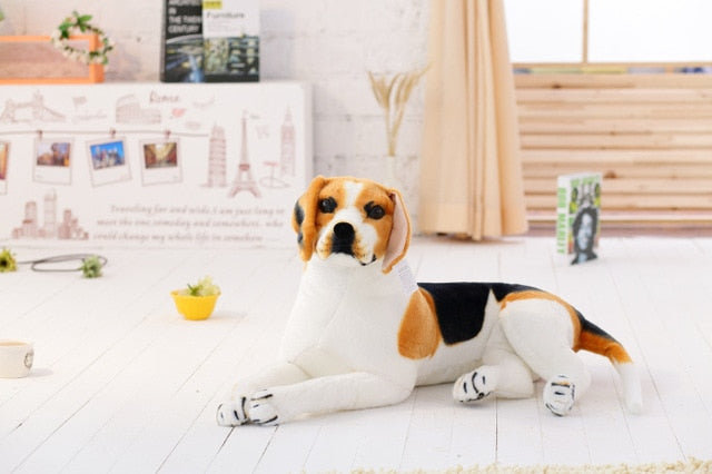Realistic Beagle Dog Plush Stuffed Toy