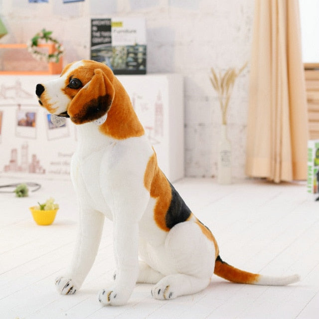 Realistic Beagle Dog Plush Stuffed Toy