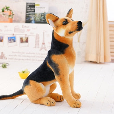 Realistic German Shepherd Dog Plush Stuffed Toy
