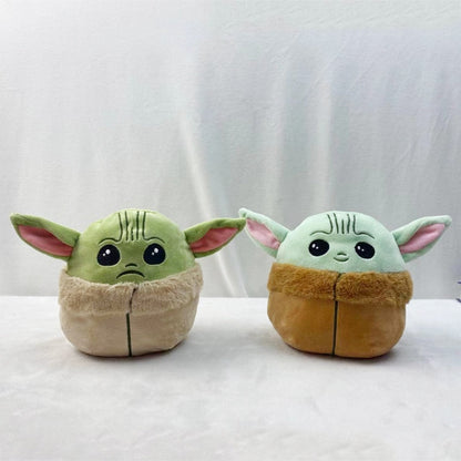 Plush Baby Yoda Toy Double-Sided 7"