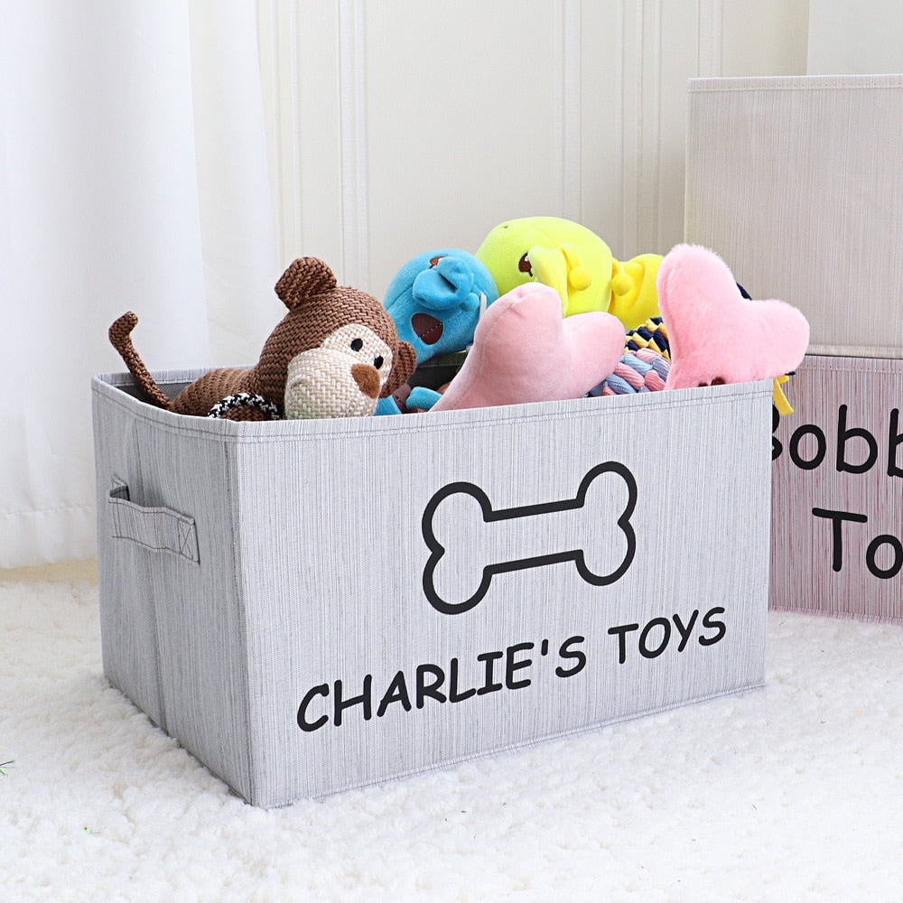 Personalized Dog Toy Basket