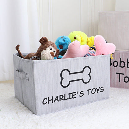 Personalized Dog Toy Basket
