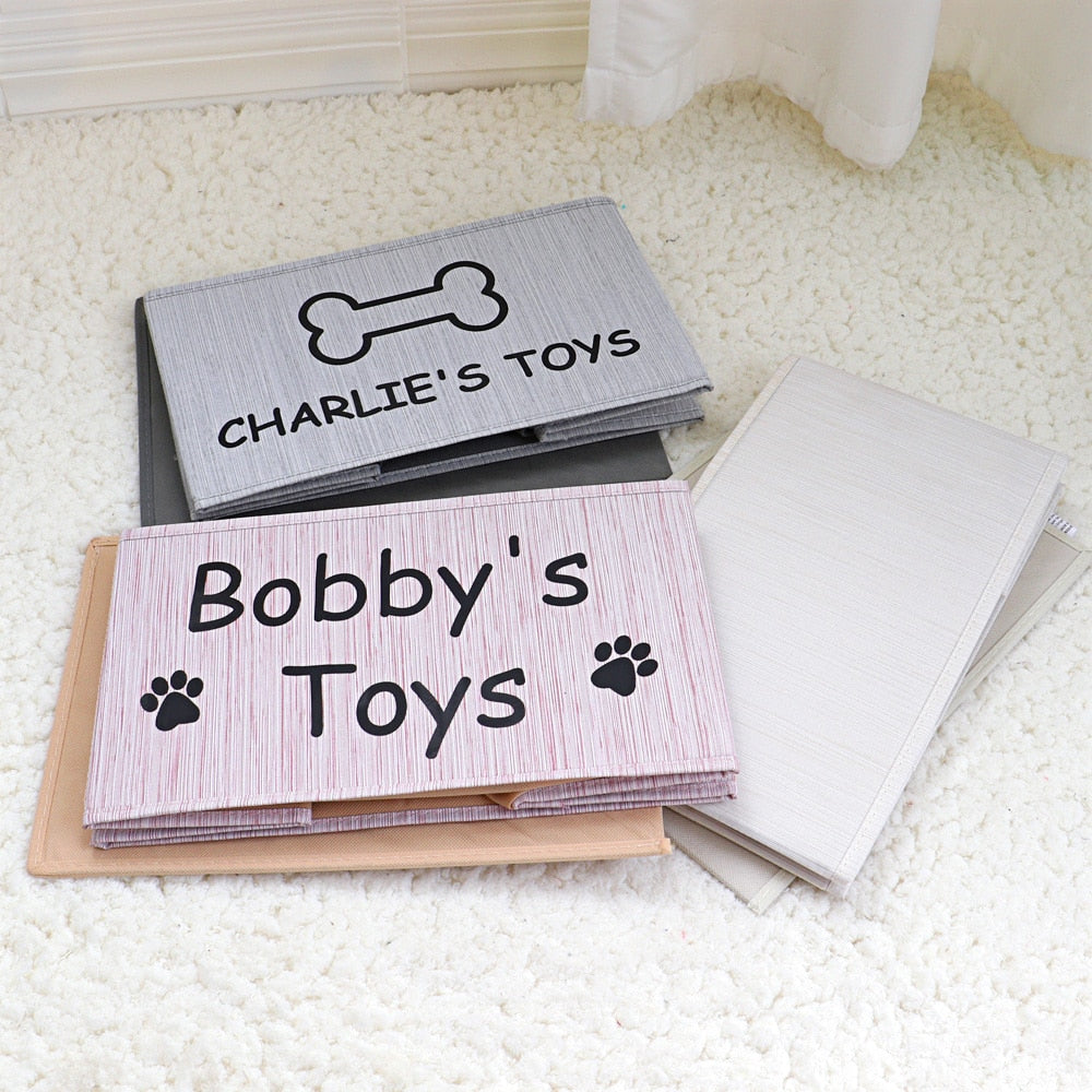Personalized Dog Toy Basket