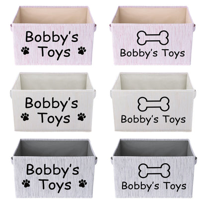 Personalized Dog Toy Basket