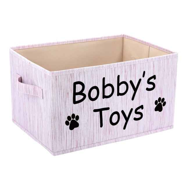 Personalized Dog Toy Basket