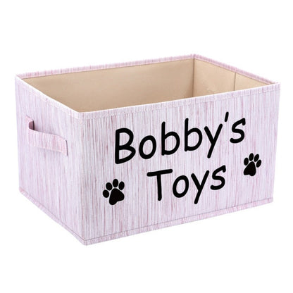 Personalized Dog Toy Basket