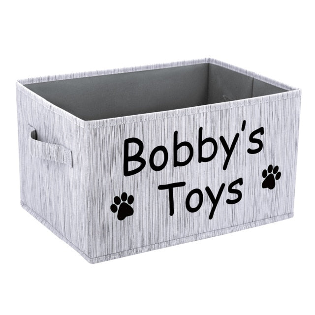 Personalized Dog Toy Basket