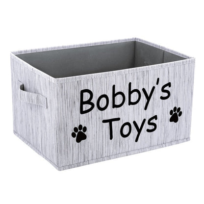 Personalized Dog Toy Basket