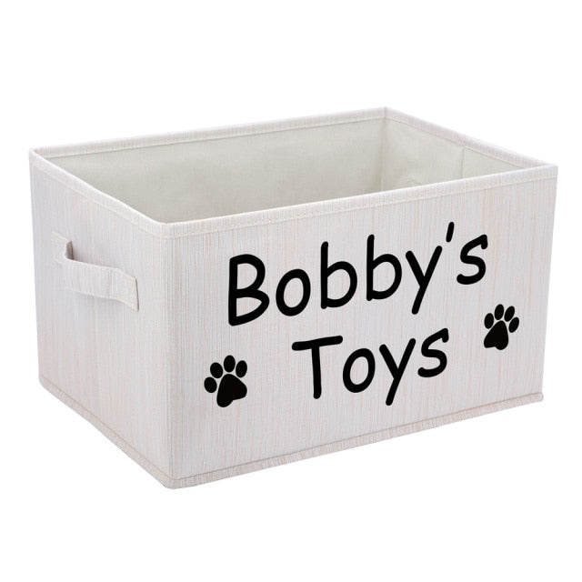 Personalized Dog Toy Basket