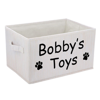 Personalized Dog Toy Basket