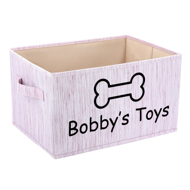 Personalized Dog Toy Basket