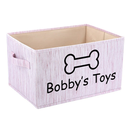 Personalized Dog Toy Basket