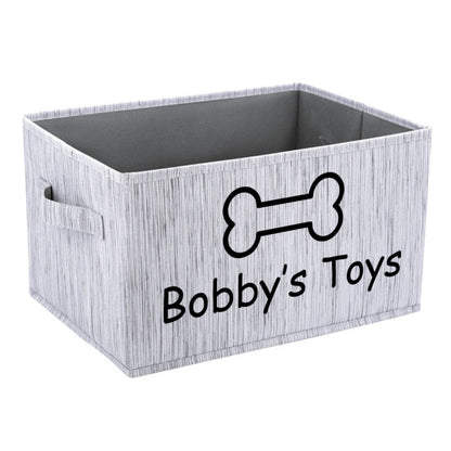 Personalized Dog Toy Basket