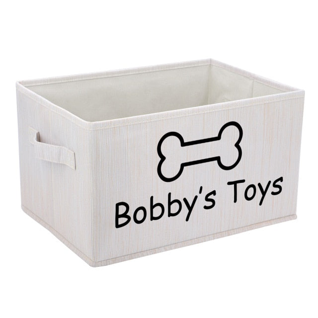 Personalized Dog Toy Basket