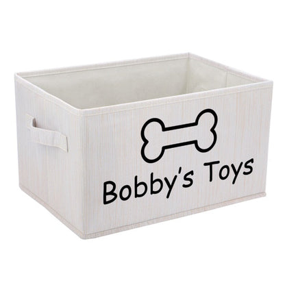 Personalized Dog Toy Basket