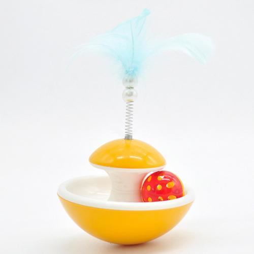 Cat Feather Stick Bell Interactive Toy