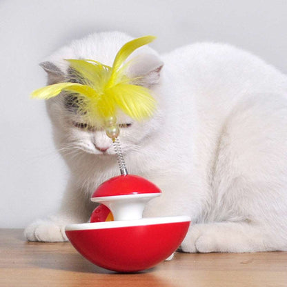 Cat Feather Stick Bell Interactive Toy