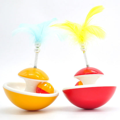 Cat Feather Stick Bell Interactive Toy