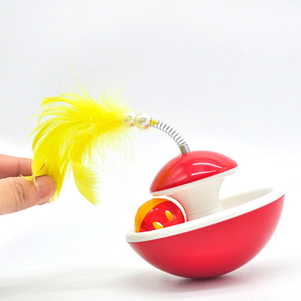 Cat Feather Stick Bell Interactive Toy