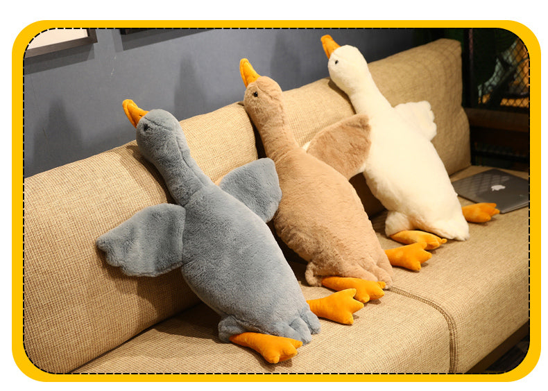 Realistic Big Wings Duck Plush Pillow Toy