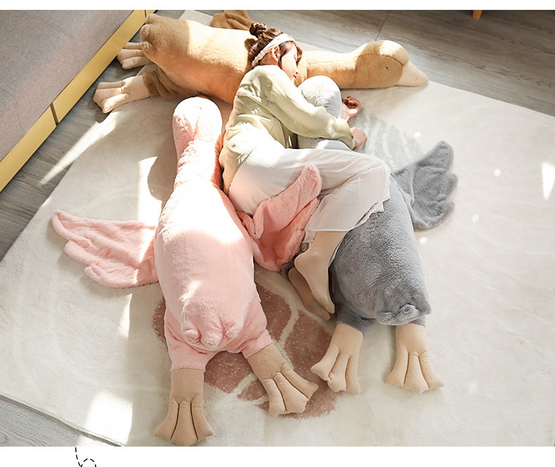 Realistic Big Wings Duck Plush Pillow Toy
