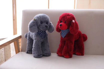 Realistic Poodle Teddy Plush Dog Toy