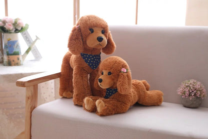 Realistic Poodle Teddy Plush Dog Toy