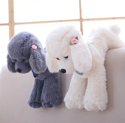 Realistic Poodle Teddy Plush Dog Toy