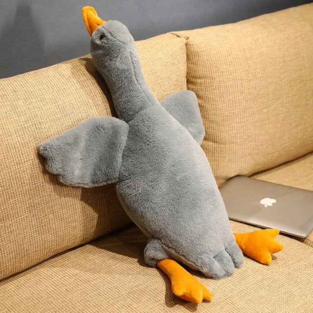 Realistic Big Wings Duck Plush Pillow Toy
