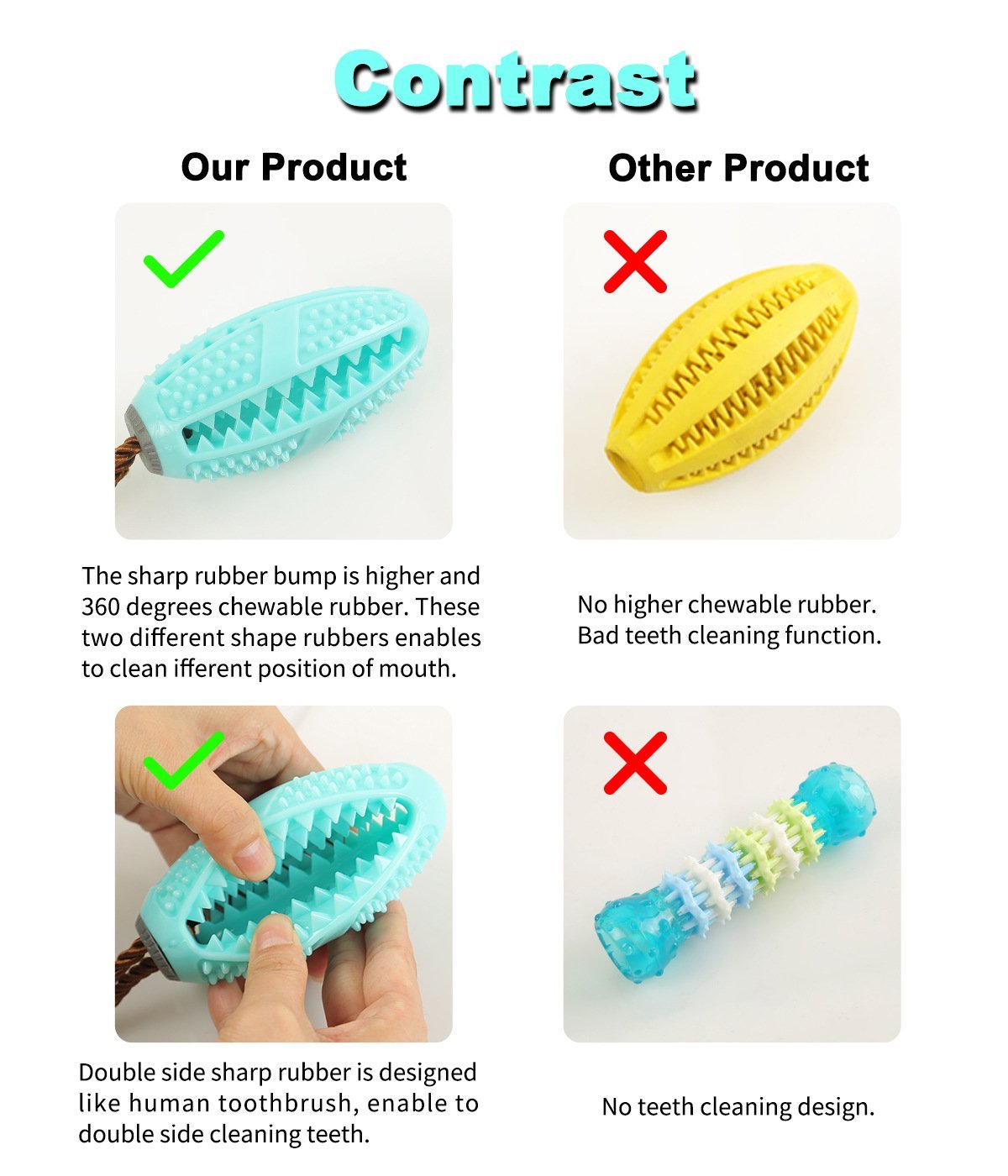 Dog Toothbrush Chew Toy